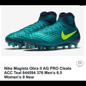 Nike Magista soccer cleats women’s 8 teal